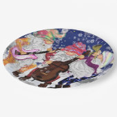 クリスマスバンド – Happy Song ペーパープレート (アングル)