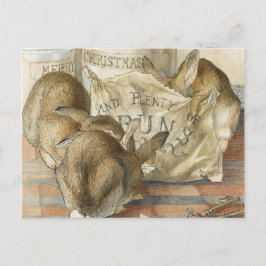 クリスマスバンニーレシピカード シーズンポストカード