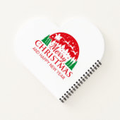 クリスマスバージョンのメモ ノートブック (裏面)