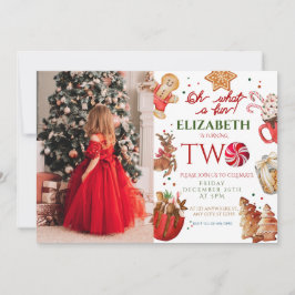 クリスマスバースデーパーティーとは何おもしろい2nd誕生日 招待状