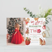 クリスマスバースデーパーティーとは何おもしろい2nd誕生日 招待状 (スタンド正面)