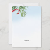 クリスマスバースデーパーティーウォーターカラー招待状 招待状 (裏面)