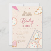 クリスマスバースデーパーティークッキー飾ズ 招待状 (正面)