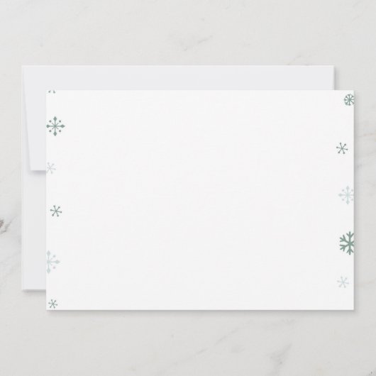 クリスマスバースデーフォトありがとう サンキューカード (裏面)