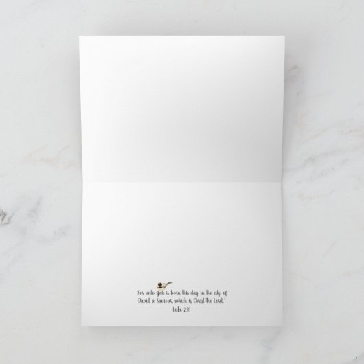 クリスマスバースフォレストスノーフレーク《鳥》アメリカゴガラバード シーズンカード (内部)