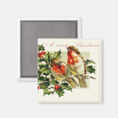 クリスマスバーズヴィンテージ磁石 マグネット (正面/裏面)