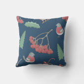 クリスマスバードとスリーズブルー クッション (裏面)