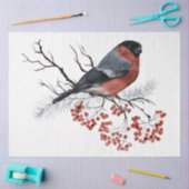 クリスマスバードシリーズデザイン7 薄葉紙 (クラフト)