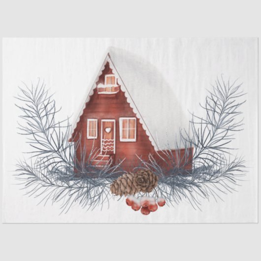 クリスマスバードシリーズデザイン8 薄葉紙 (正面)