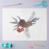 クリスマスバードシリーズデザイン9 薄葉紙 (クラフト)