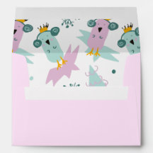 クリスマスバードドードルテーマホリデーエンベロープ