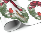 クリスマスバードリース ラッピングペーパー (ロールコーナー)