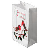 クリスマスバードロビン季節のごあいさつ スモールペーパーバッグ (正面アングル)