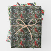 クリスマスバード ラッピングペーパーシート (インサイチュ)