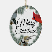 クリスマスバード(鳥)ショウジョウコウカンチョウヌサッチ《鳥》アメリカゴガラパイン セラミックオーナメント (右)