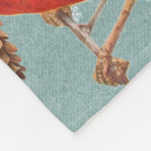 クリスマスバード（鳥）ショウジョウコウカンチョウヌサッチ《鳥》アメリカゴガラ雪 フリースブランケット (角)