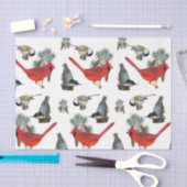 クリスマスバード(鳥)ショウジョウコウカンチョウヌサッチ《鳥》アメリカゴガラ雪 薄葉紙 (クラフト)