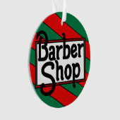 クリスマスバーバーショップ オーナメント (正面)