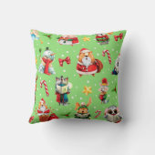 クリスマスバーラップ装飾用クッション クッション (裏面)