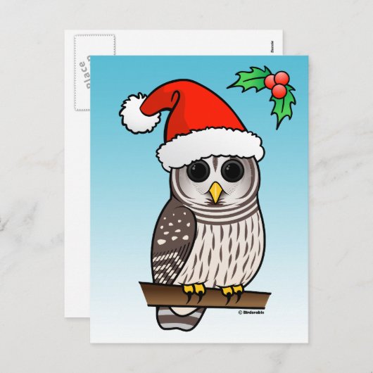 クリスマスバーレドフクロムサンタ シーズンポストカード (正面/裏面)