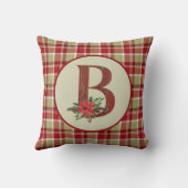 クリスマスバーンウッドレターB クッション (裏面)