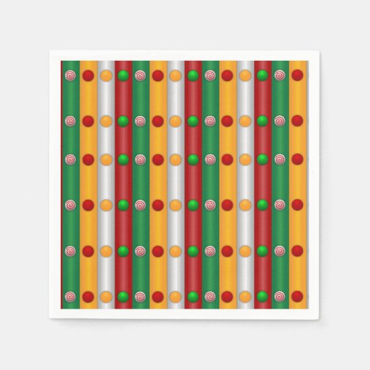 クリスマスバー スタンダードカクテルナプキン (正面)