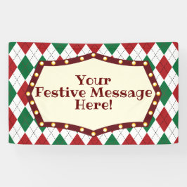 クリスマスパアーガイルターン 横断幕