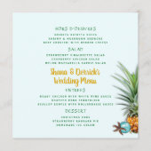 クリスマスパイナップル披露宴スススススクエアメニューテンプレート メニュー (正面)