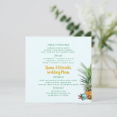 クリスマスパイナップル披露宴スススススクエアメニューテンプレート メニュー (スタンド正面)