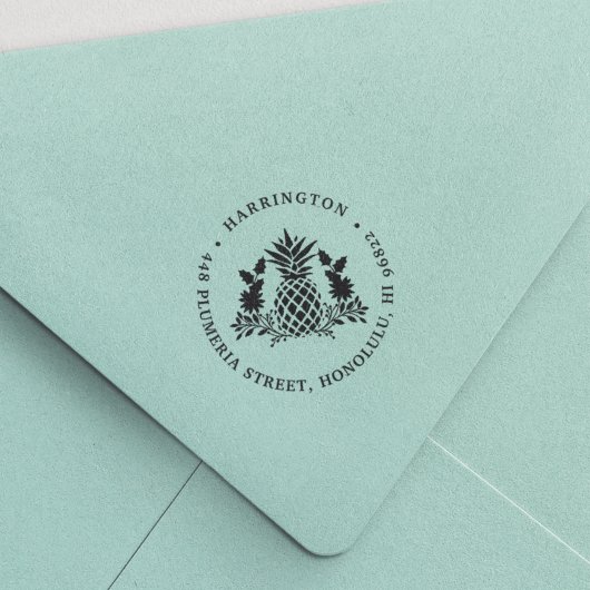 クリスマスパイナップル |休日の差出人住所 セルフインキングスタンプ