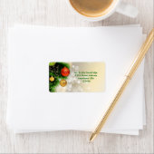 クリスマスパインとバウブル ラベル (インサイチュ)