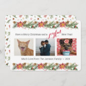 クリスマスパインとポインセティアス – 喜び (正面/裏面)