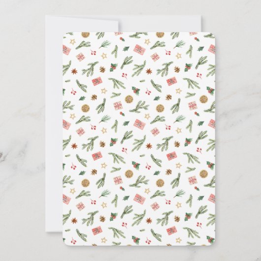 クリスマスパインとポインセティアス – 喜び (裏面)