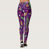 クリスマスパインのコーン：シームレスなフェスティバル レギンス (裏面)