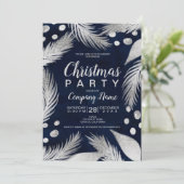 クリスマスパインのミスタントウのシックな企業の銀 招待状 (スタンド正面)