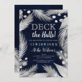 クリスマスパインのミスタントシルバーのデッキホール 招待状 (正面/裏面)