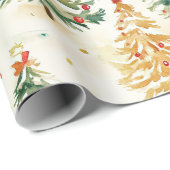 クリスマスパインの木のパタカラフルーン ラッピングペーパー (ロールコーナー)