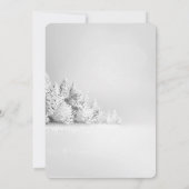 クリスマスパインの木の森、ライトクリスマスパーティー 招待状 (裏面)