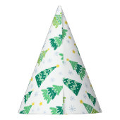 クリスマスパインの木模様 パーティーハット (裏面)