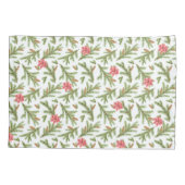 クリスマスパインの枝とポインセチア 枕カバー (裏面)