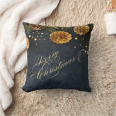クリスマスパインの枝 メリークリスマス クッション (ブランケット)