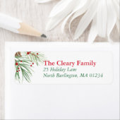 クリスマスパインの水色 | 2016クリスマスリターン ラベル (インサイチュ)