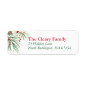 クリスマスパインの水色 | 2016クリスマスリターン ラベル (正面)