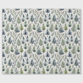 クリスマスパインの素朴な包装紙 ラッピングペーパー (フラット)