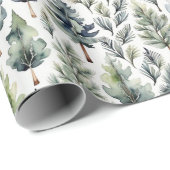 クリスマスパインの素朴な包装紙 ラッピングペーパー (ロールコーナー)