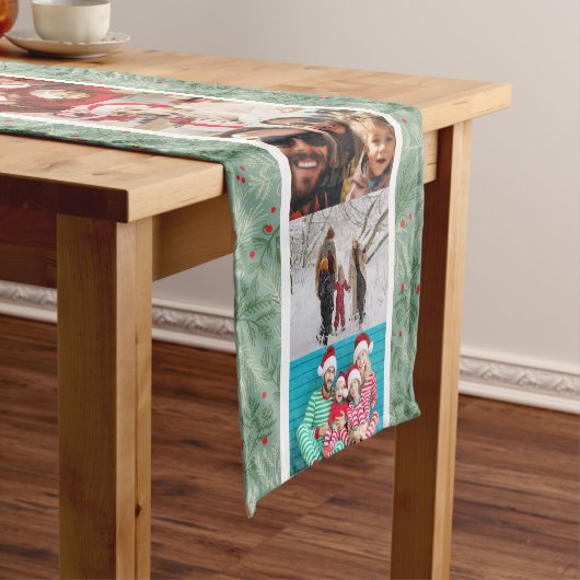 クリスマスパインオリーブホリデー ショートテーブルランナー (インサイチュ)