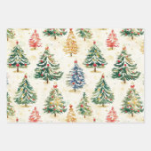 クリスマスパインカラフルズ包装紙シート ラッピングペーパーシート (正面2)