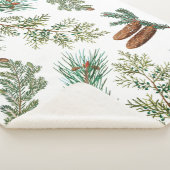 クリスマスパインコニファーフォレストフェスティバル シェルパブランケット (3/4)