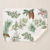 クリスマスパインコニファーフォレストフェスティバル シェルパブランケット (正面(横))