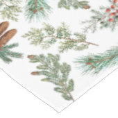 クリスマスパインコニファーフォレストフェスティバル テーブルクロス (アングル)